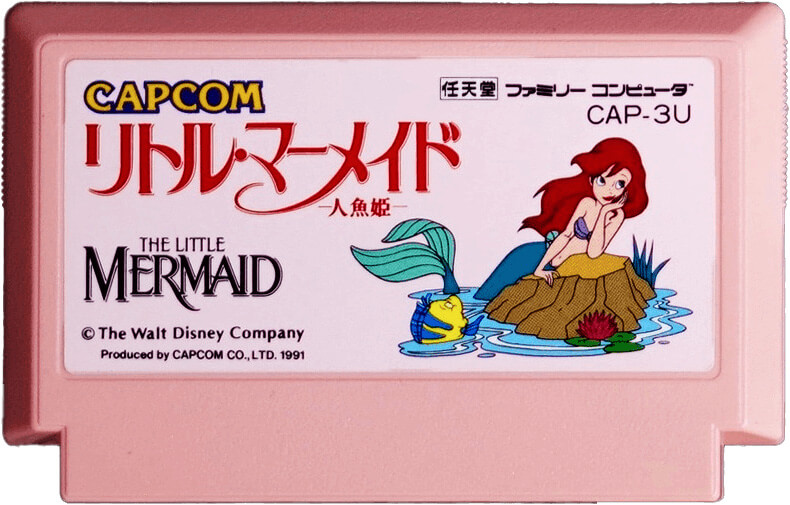 Лицензионный картридж Disney’s The Little Mermaid для Famicom